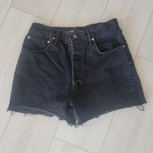 GRLFRND Black Jean Shorts